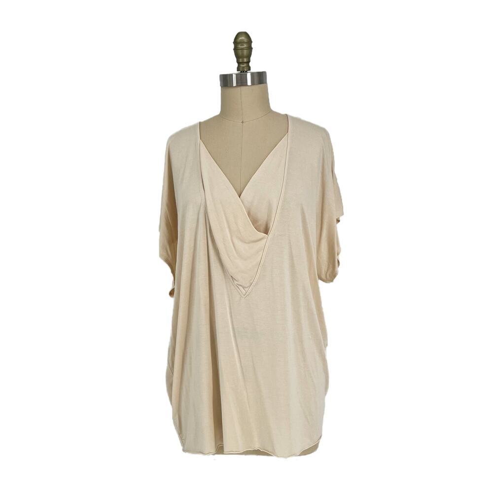 Rachel Pally Drape Front Modal Top size Medium Cream